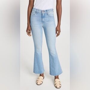 MOTHER Light Blue Weekender Fray Jeans